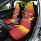 Papua New Guinea Rugby Custom Car Seat Cover Go PNG Hunters Polynesian Pattern - Aussie Hoodie