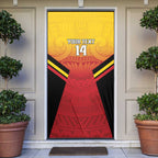 Papua New Guinea Rugby Custom Door Cover Go PNG Hunters Polynesian Pattern - Aussie Hoodie