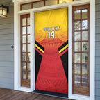 Papua New Guinea Rugby Custom Door Cover Go PNG Hunters Polynesian Pattern - Aussie Hoodie