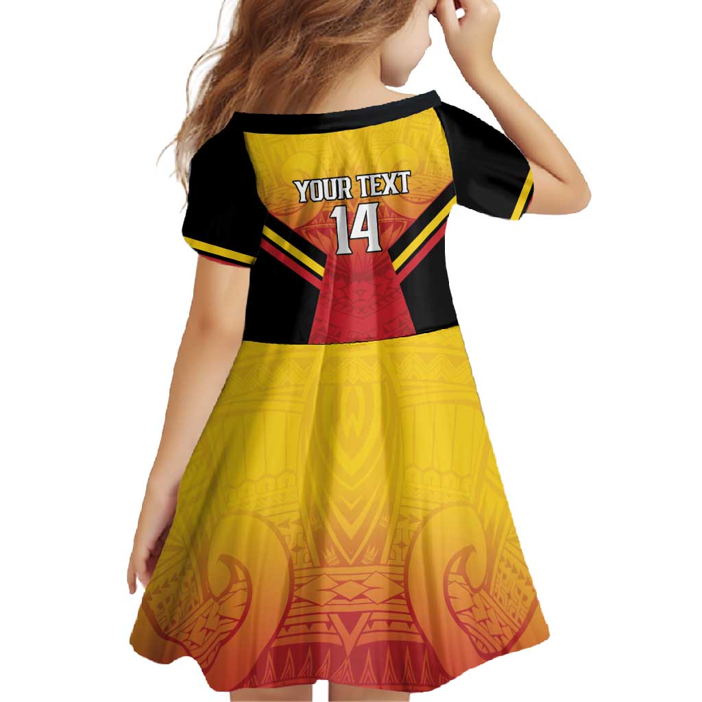 Papua New Guinea Rugby Custom Family Matching Off Shoulder Maxi Dress and Hawaiian Shirt Go PNG Hunters Polynesian Pattern - Aussie Hoodie