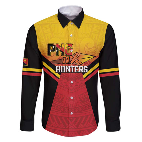 Papua New Guinea Rugby Custom Family Matching Off Shoulder Short Dress and Hawaiian Shirt Go PNG Hunters Polynesian Pattern - Aussie Hoodie
