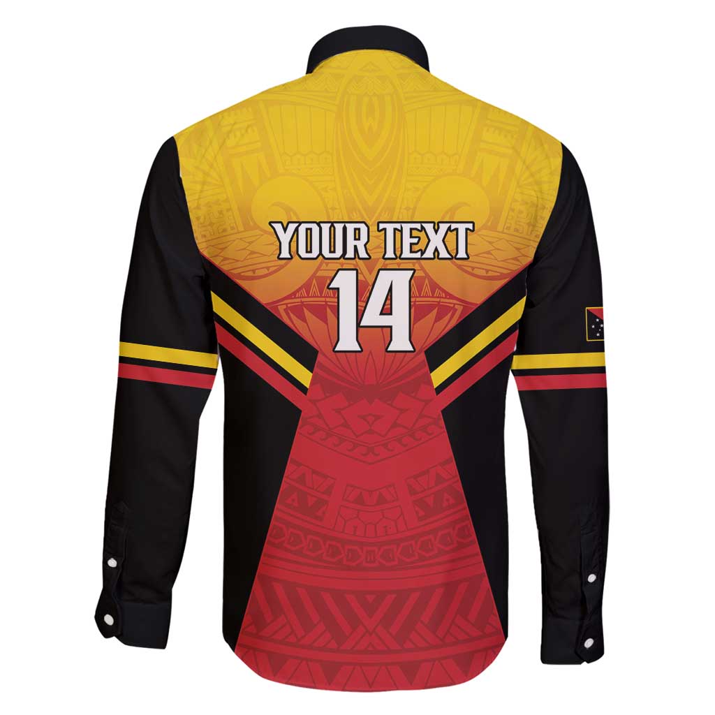Papua New Guinea Rugby Custom Family Matching Off Shoulder Short Dress and Hawaiian Shirt Go PNG Hunters Polynesian Pattern - Aussie Hoodie