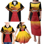Papua New Guinea Rugby Custom Family Matching Puletasi and Hawaiian Shirt Go PNG Hunters Polynesian Pattern - Aussie Hoodie