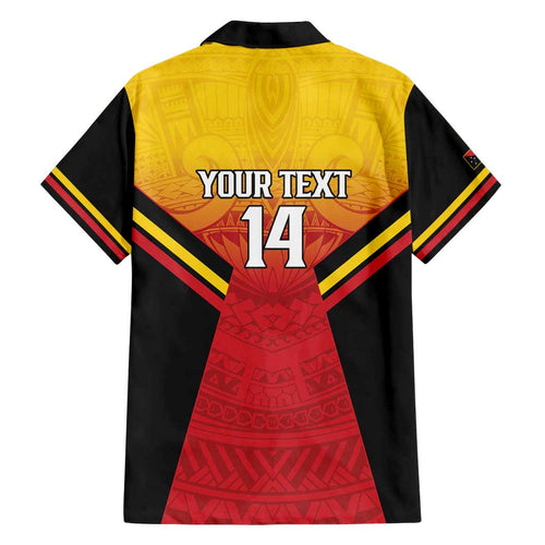 Papua New Guinea Rugby Custom Family Matching Puletasi and Hawaiian Shirt Go PNG Hunters Polynesian Pattern - Aussie Hoodie