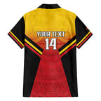 Papua New Guinea Rugby Custom Family Matching Short Sleeve Bodycon Dress and Hawaiian Shirt Go PNG Hunters Polynesian Pattern - Aussie Hoodie