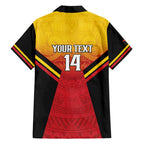 Papua New Guinea Rugby Custom Family Matching Summer Maxi Dress and Hawaiian Shirt Go PNG Hunters Polynesian Pattern - Aussie Hoodie