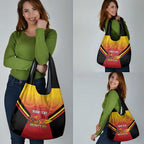 Papua New Guinea Rugby Custom Grocery Bag Go PNG Hunters Polynesian Pattern - Aussie Hoodie