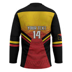 Papua New Guinea Rugby Custom Hockey Jersey Go PNG Hunters Polynesian Pattern - Aussie Hoodie