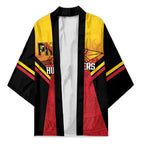 Papua New Guinea Rugby Custom Kimono Go PNG Hunters Polynesian Pattern - Aussie Hoodie