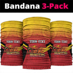 Papua New Guinea Rugby Custom Neck Gaiter Go PNG Hunters Polynesian Pattern - Aussie Hoodie