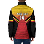 Papua New Guinea Rugby Custom Padded Jacket Go PNG Hunters Polynesian Pattern - Aussie Hoodie