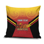 Papua New Guinea Rugby Custom Pillow Cover Go PNG Hunters Polynesian Pattern - Aussie Hoodie