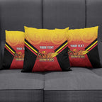 Papua New Guinea Rugby Custom Pillow Cover Go PNG Hunters Polynesian Pattern - Aussie Hoodie