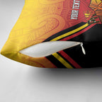 Papua New Guinea Rugby Custom Pillow Cover Go PNG Hunters Polynesian Pattern - Aussie Hoodie