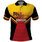 Papua New Guinea Rugby Custom Polo Shirt Go PNG Hunters Polynesian Pattern - Aussie Hoodie