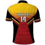 Papua New Guinea Rugby Custom Polo Shirt Go PNG Hunters Polynesian Pattern - Aussie Hoodie