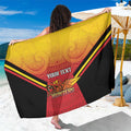Papua New Guinea Rugby Custom Sarong Go PNG Hunters Polynesian Pattern - Aussie Hoodie