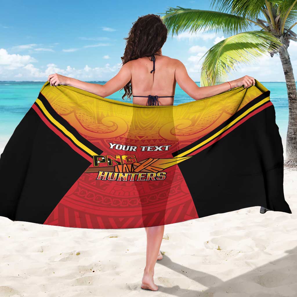 Papua New Guinea Rugby Custom Sarong Go PNG Hunters Polynesian Pattern - Aussie Hoodie