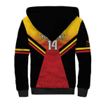 Papua New Guinea Rugby Custom Sherpa Hoodie Go PNG Hunters Polynesian Pattern - Aussie Hoodie