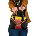 Papua New Guinea Rugby Custom Shoulder Handbag Go PNG Hunters Polynesian Pattern - Aussie Hoodie
