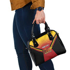 Papua New Guinea Rugby Custom Shoulder Handbag Go PNG Hunters Polynesian Pattern - Aussie Hoodie