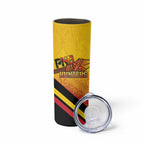 Papua New Guinea Rugby Custom Skinny Tumbler Go PNG Hunters Polynesian Pattern - Aussie Hoodie
