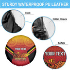 Papua New Guinea Rugby Custom Spare Tire Cover Go PNG Hunters Polynesian Pattern - Aussie Hoodie