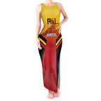 Papua New Guinea Rugby Custom Tank Maxi Dress Go PNG Hunters Polynesian Pattern - Aussie Hoodie