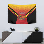 Papua New Guinea Rugby Custom Tapestry Go PNG Hunters Polynesian Pattern - Aussie Hoodie
