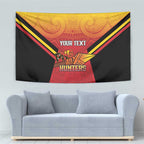 Papua New Guinea Rugby Custom Tapestry Go PNG Hunters Polynesian Pattern - Aussie Hoodie