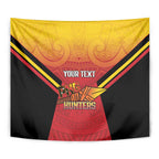 Papua New Guinea Rugby Custom Tapestry Go PNG Hunters Polynesian Pattern - Aussie Hoodie
