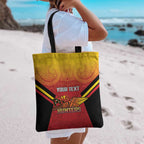 Papua New Guinea Rugby Custom Tote Bag Go PNG Hunters Polynesian Pattern - Aussie Hoodie