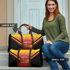 Papua New Guinea Rugby Custom Travel Bag Go PNG Hunters Polynesian Pattern - Aussie Hoodie