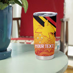 Papua New Guinea Rugby Custom Tumbler Cup Go PNG Hunters Polynesian Pattern - Aussie Hoodie
