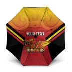 Papua New Guinea Rugby Custom Umbrella Go PNG Hunters Polynesian Pattern - Aussie Hoodie