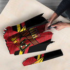 Papua New Guinea Rugby Custom Umbrella Go PNG Hunters Polynesian Pattern - Aussie Hoodie