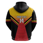 Papua New Guinea Rugby Custom Zip Hoodie Go PNG Hunters Polynesian Pattern - Aussie Hoodie