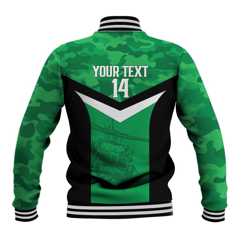 Townsville Rugby Custom Baseball Jacket Go Blackhawks Camouflage Pattern - Aussie Hoodie