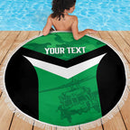 Townsville Rugby Custom Beach Blanket Go Blackhawks Camouflage Pattern - Aussie Hoodie