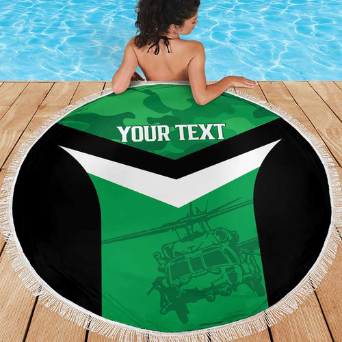 Townsville Rugby Custom Beach Blanket Go Blackhawks Camouflage Pattern - Aussie Hoodie