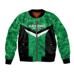 Townsville Rugby Custom Bomber Jacket Go Blackhawks Camouflage Pattern - Aussie Hoodie