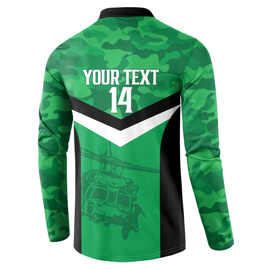 Townsville Rugby Custom Button Sweatshirt Go Blackhawks Camouflage Pattern - Aussie Hoodie
