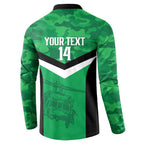Townsville Rugby Custom Button Sweatshirt Go Blackhawks Camouflage Pattern - Aussie Hoodie