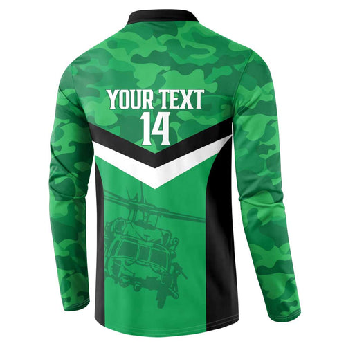 Townsville Rugby Custom Button Sweatshirt Go Blackhawks Camouflage Pattern - Aussie Hoodie