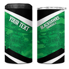 Townsville Rugby Custom 4 in 1 Can Cooler Tumbler Go Blackhawks Camouflage Pattern - Aussie Hoodie