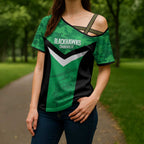 Townsville Rugby Custom Cross Shoulder Shirt Go Blackhawks Camouflage Pattern - Aussie Hoodie