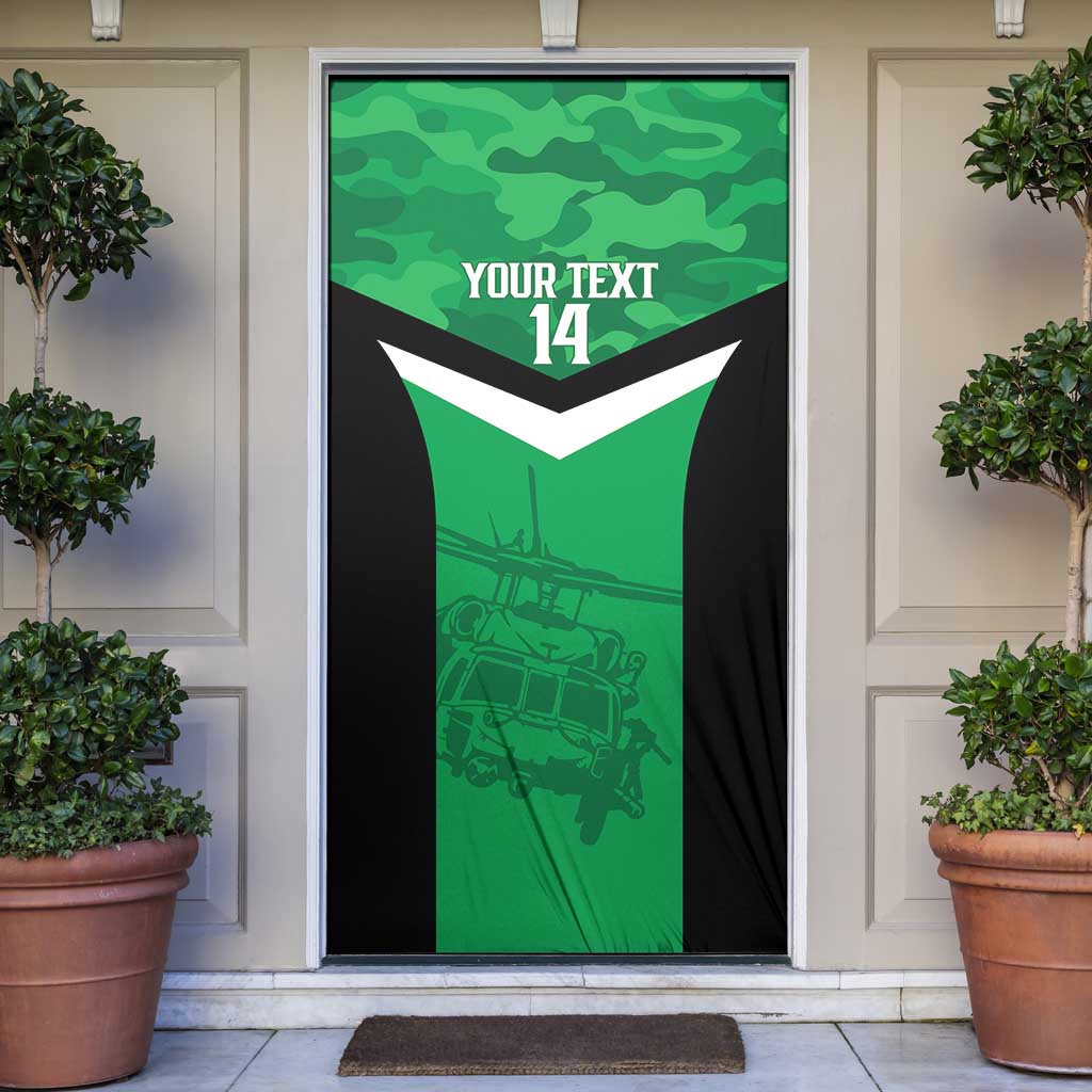 Townsville Rugby Custom Door Cover Go Blackhawks Camouflage Pattern - Aussie Hoodie