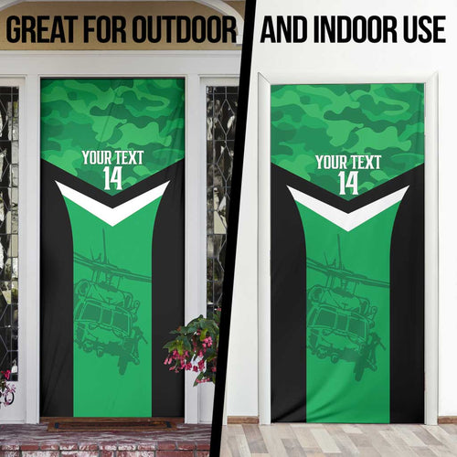Townsville Rugby Custom Door Cover Go Blackhawks Camouflage Pattern - Aussie Hoodie