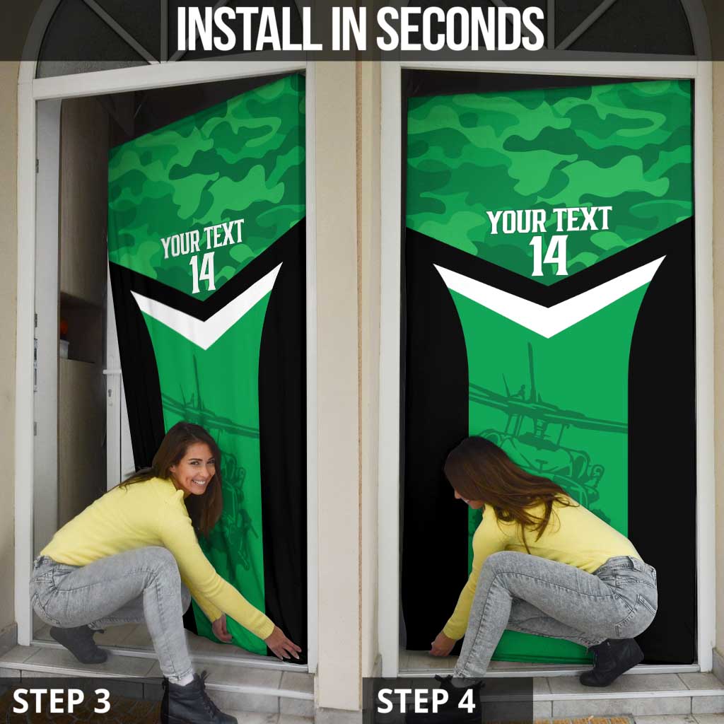 Townsville Rugby Custom Door Cover Go Blackhawks Camouflage Pattern - Aussie Hoodie