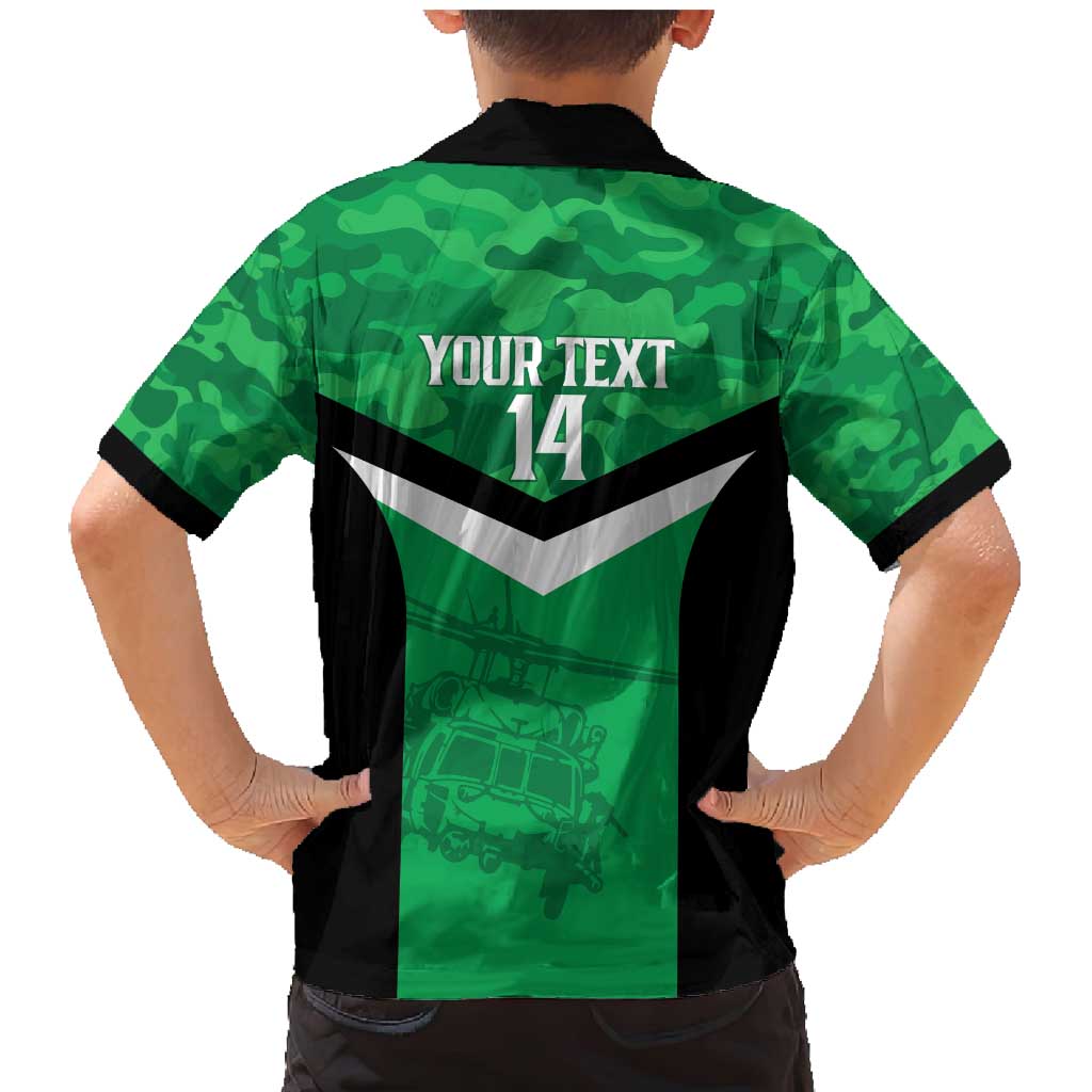 Townsville Rugby Custom Family Matching Mermaid Dress and Hawaiian Shirt Go Blackhawks Camouflage Pattern - Aussie Hoodie